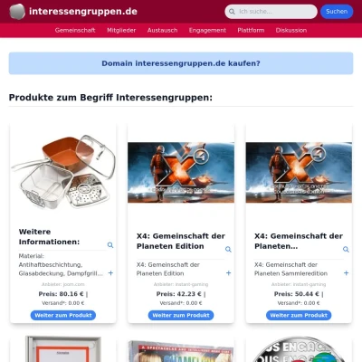 Screenshot interessengruppen.de