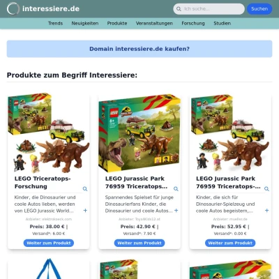 Screenshot interessiere.de