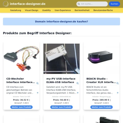 Screenshot interface-designer.de