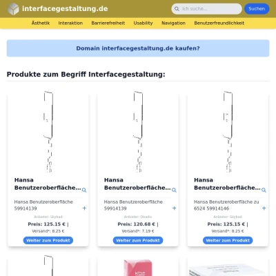 Screenshot interfacegestaltung.de