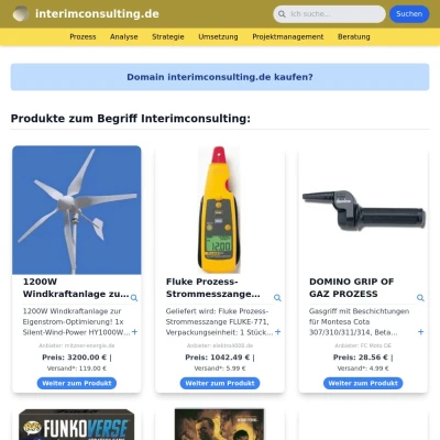 Screenshot interimconsulting.de