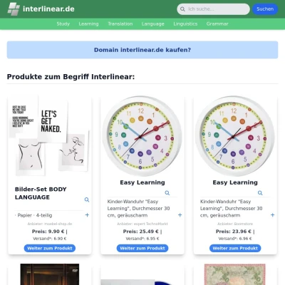 Screenshot interlinear.de