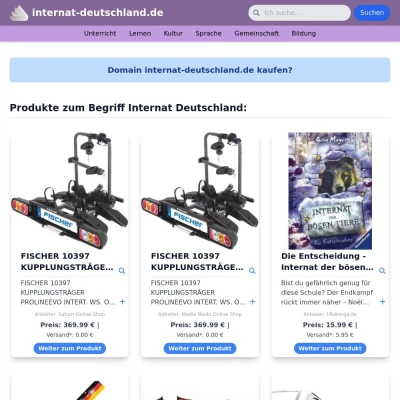 Screenshot internat-deutschland.de