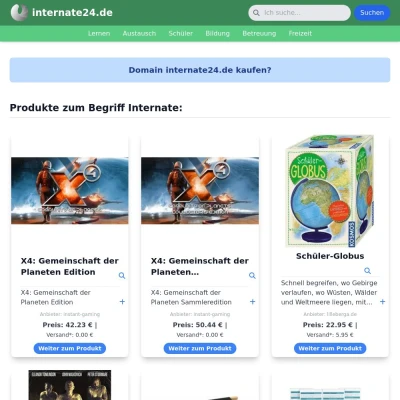 Screenshot internate24.de