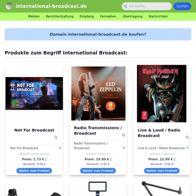 Screenshot international-broadcast.de