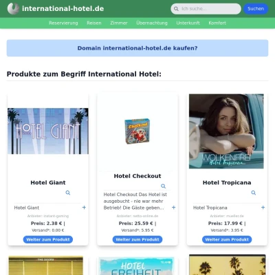 Screenshot international-hotel.de