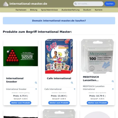 Screenshot international-master.de