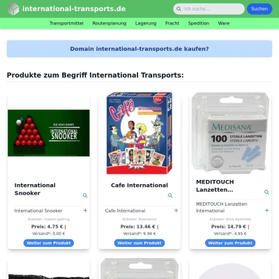 Screenshot international-transports.de