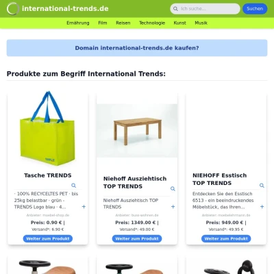 Screenshot international-trends.de