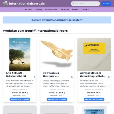 Screenshot internationalairport.de