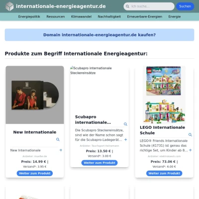 Screenshot internationale-energieagentur.de