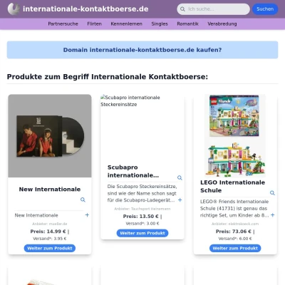 Screenshot internationale-kontaktboerse.de