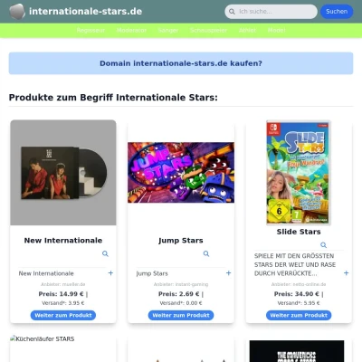 Screenshot internationale-stars.de