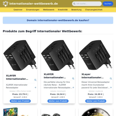 Screenshot internationaler-wettbewerb.de