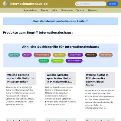 Screenshot internationaleshaus.de