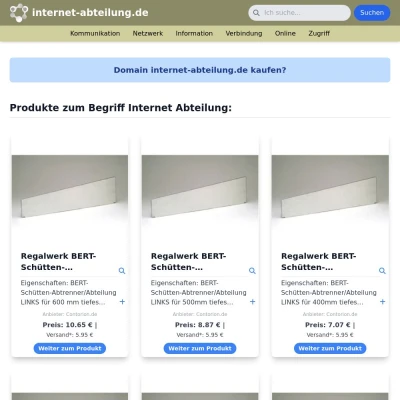 Screenshot internet-abteilung.de