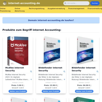 Screenshot internet-accounting.de