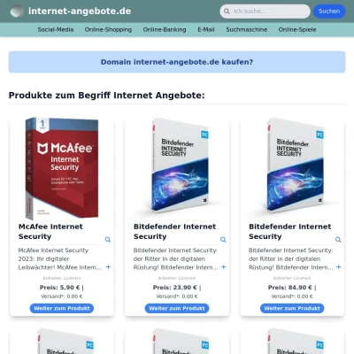 Screenshot internet-angebote.de