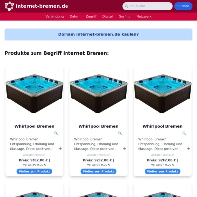 Screenshot internet-bremen.de