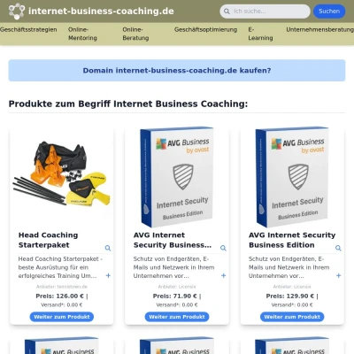 Screenshot internet-business-coaching.de