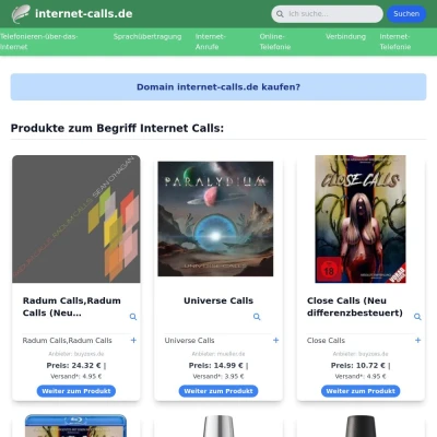 Screenshot internet-calls.de