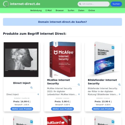 Screenshot internet-direct.de