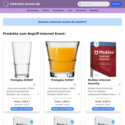 Screenshot internet-event.de