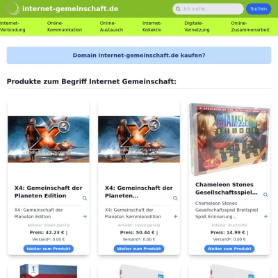 Screenshot internet-gemeinschaft.de