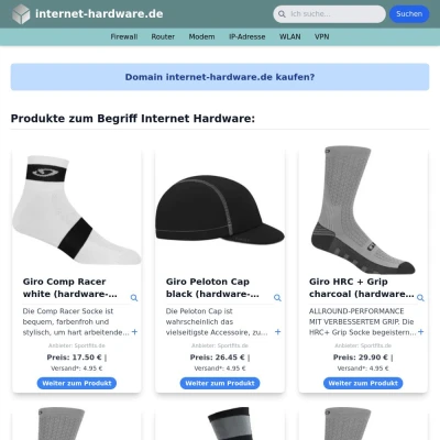 Screenshot internet-hardware.de