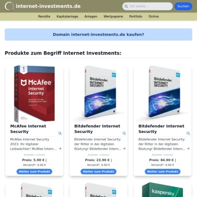 Screenshot internet-investments.de