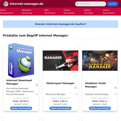 Screenshot internet-manager.de