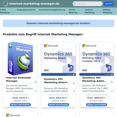 Screenshot internet-marketing-manager.de