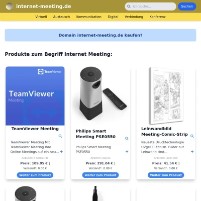 Screenshot internet-meeting.de