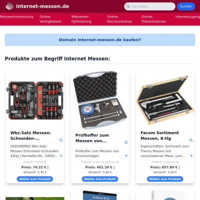 Screenshot internet-messen.de