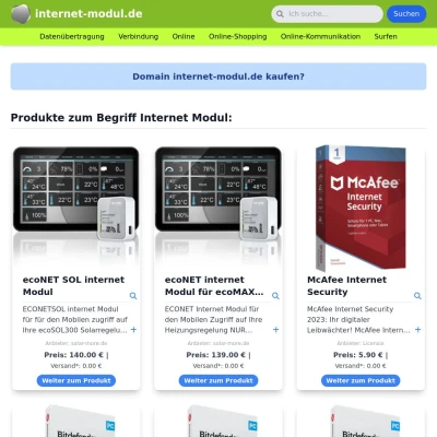 Screenshot internet-modul.de