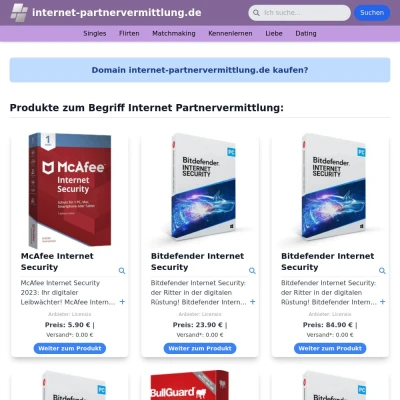 Screenshot internet-partnervermittlung.de