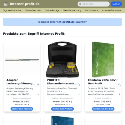 Screenshot internet-profit.de