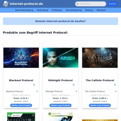 Screenshot internet-protocol.de