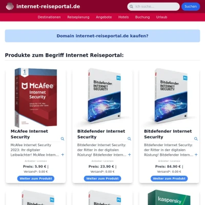 Screenshot internet-reiseportal.de