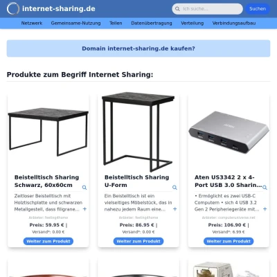 Screenshot internet-sharing.de