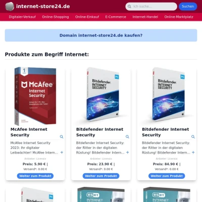 Screenshot internet-store24.de