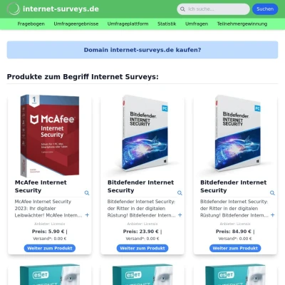 Screenshot internet-surveys.de