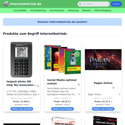 Screenshot internetbetrieb.de