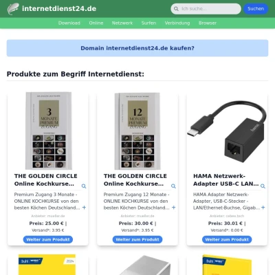 Screenshot internetdienst24.de