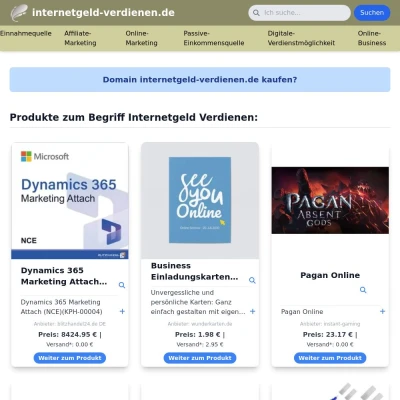 Screenshot internetgeld-verdienen.de