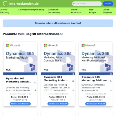 Screenshot internetkunden.de