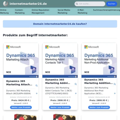 Screenshot internetmarketer24.de