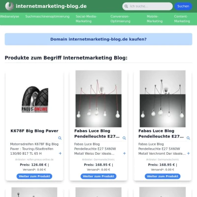 Screenshot internetmarketing-blog.de