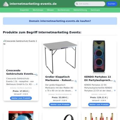 Screenshot internetmarketing-events.de