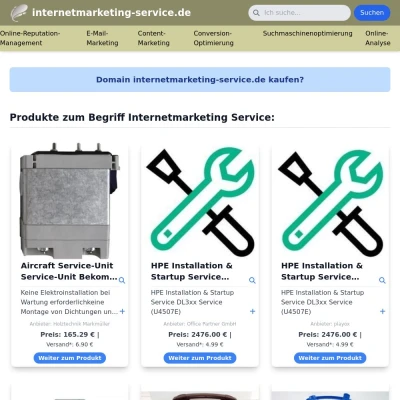 Screenshot internetmarketing-service.de